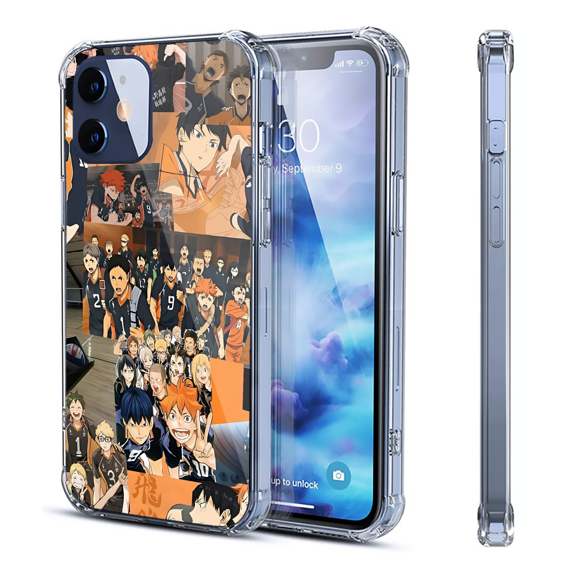 （画像用） ハイキュー!! Haikyu!! 【iPhone 12シリーズ対応】透明スマホケース（クリアソフトケース）